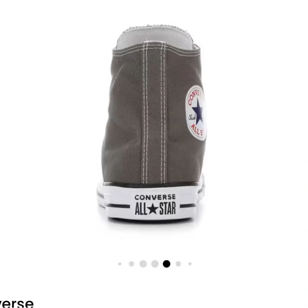 Converse High Top Sneaker - Gray with White Accents - Picture 5 of 5